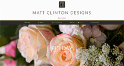 Desktop Screenshot of mattclintondesigns.com