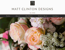 Tablet Screenshot of mattclintondesigns.com